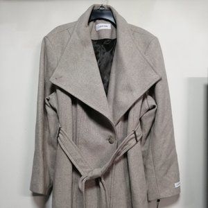 BNWT Calvin Klein Women's Trench Coat Tan Size 3X